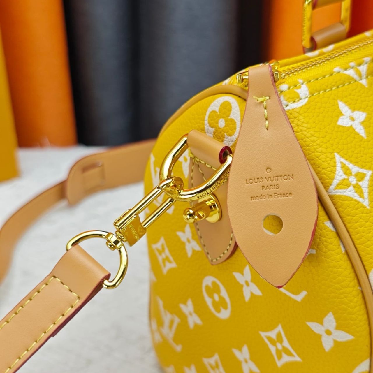 Louis Vuitton Speedy P9 Bandouliere 30 Jaune Mat 30cm M24426 - Image 9