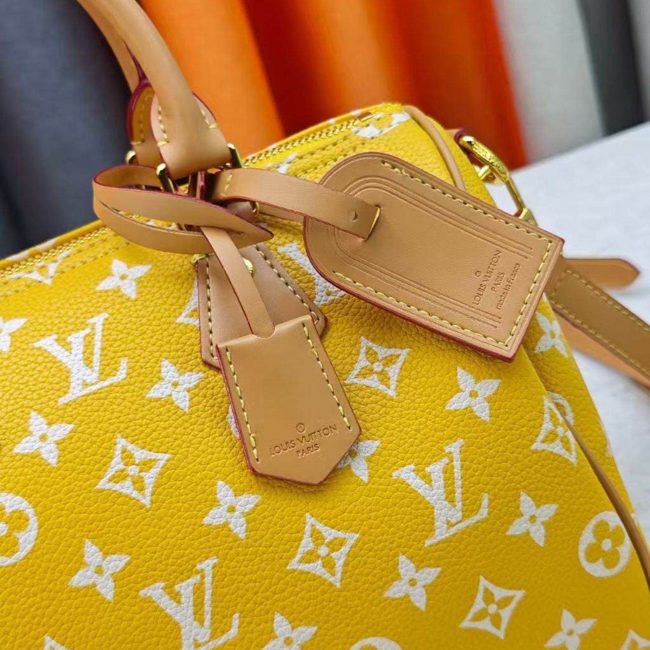 Louis Vuitton Speedy P9 Bandouliere 30 Jaune Mat 30cm M24426 - Image 10
