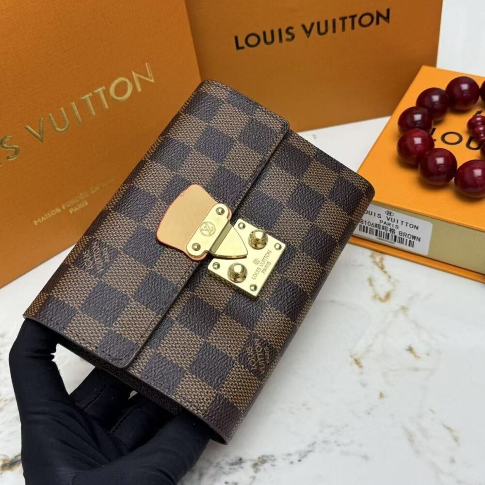 Alternative view of Louis Vuitton Sarah Wallet Damier Ebene Brown 12cm