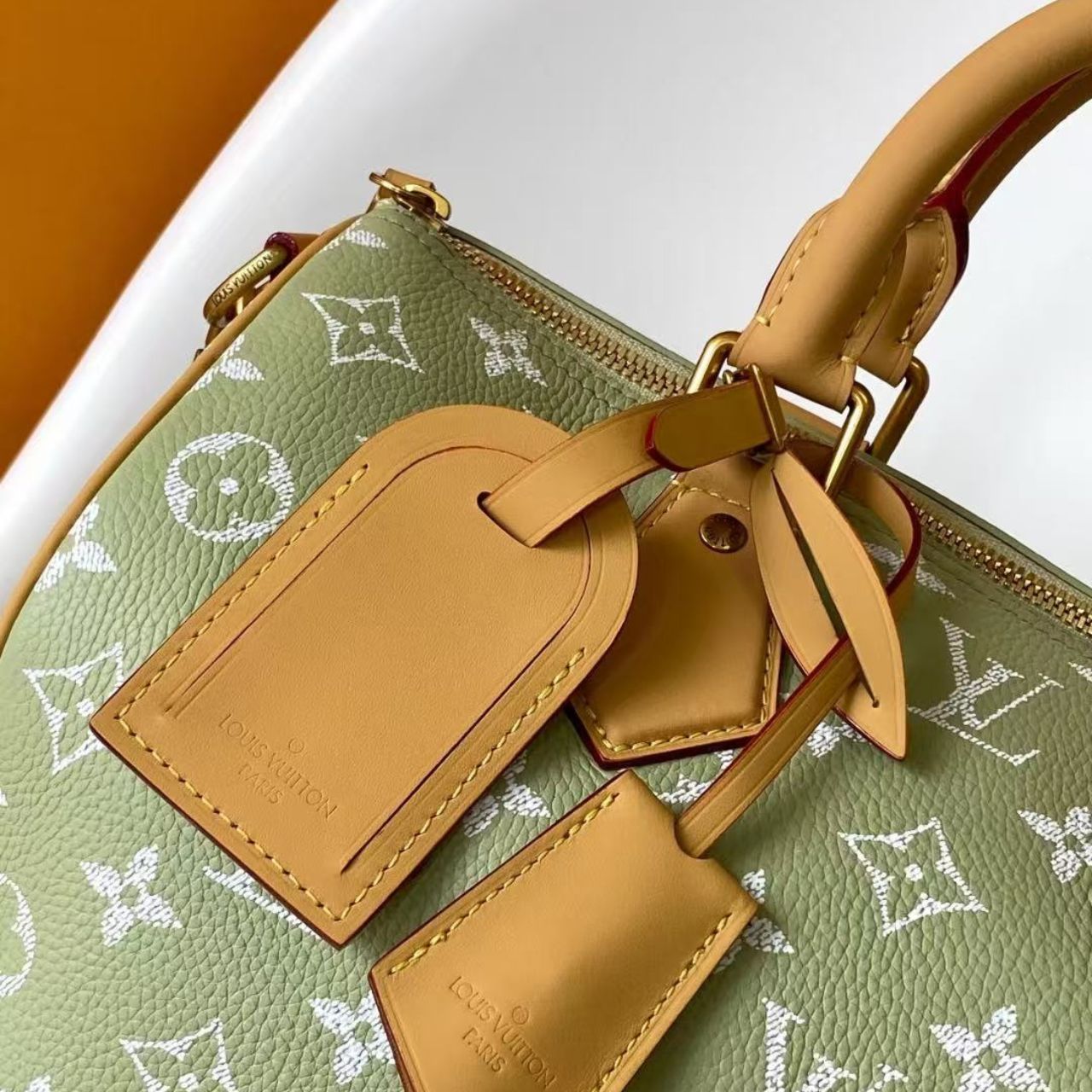 Louis Vuitton Speedy P9 Bandouliere 30 Frozen Lime Vert Clair 30cm M14064 - Image 8
