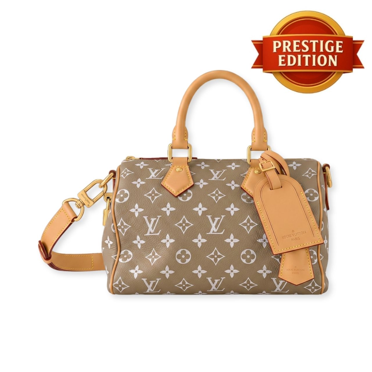 Prestige Edition - Louis Vuitton Speedy P9 Bandouliere 25 Beige 25cm M26305
