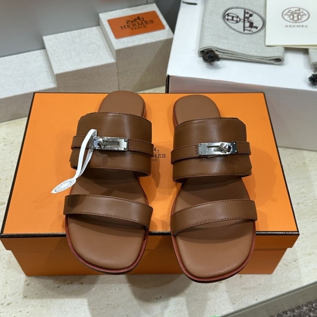 Hermes Jackson Sandal Gold H242951ZH02 - Image 4