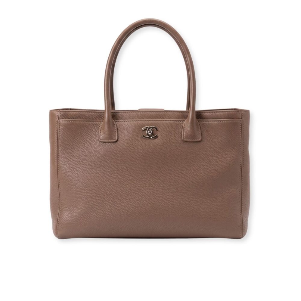 Chanel Deauville Shopping Tote Taupe 35Cm