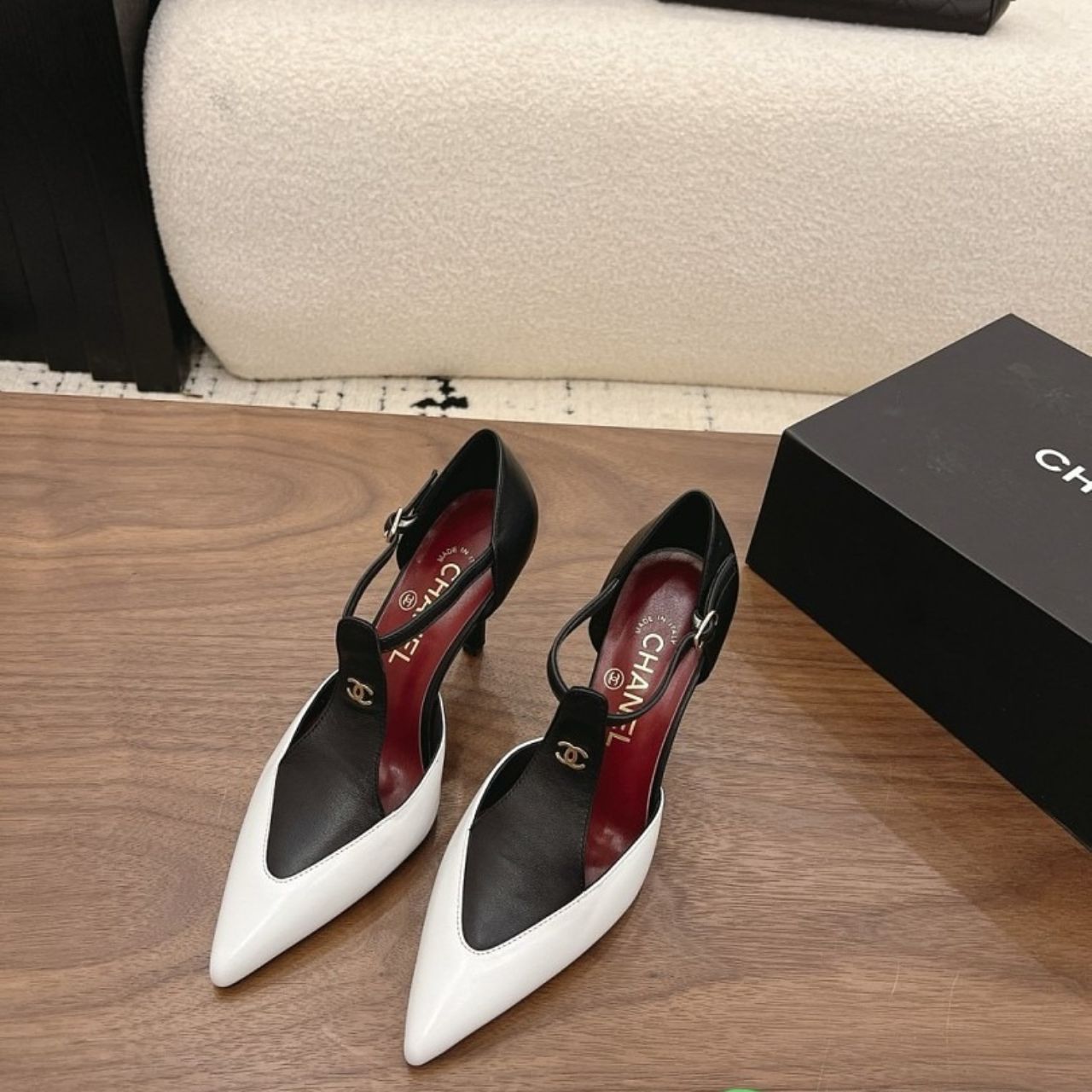 Chanel Metiers Dart 2026 Mary Janes White Black - Image 6