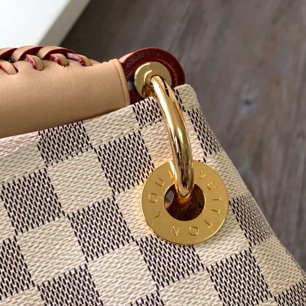 Prestige Edition - Louis Vuitton Graceful MM Damier Azur Rose Ballerine 46Cm N44049 - Image 8