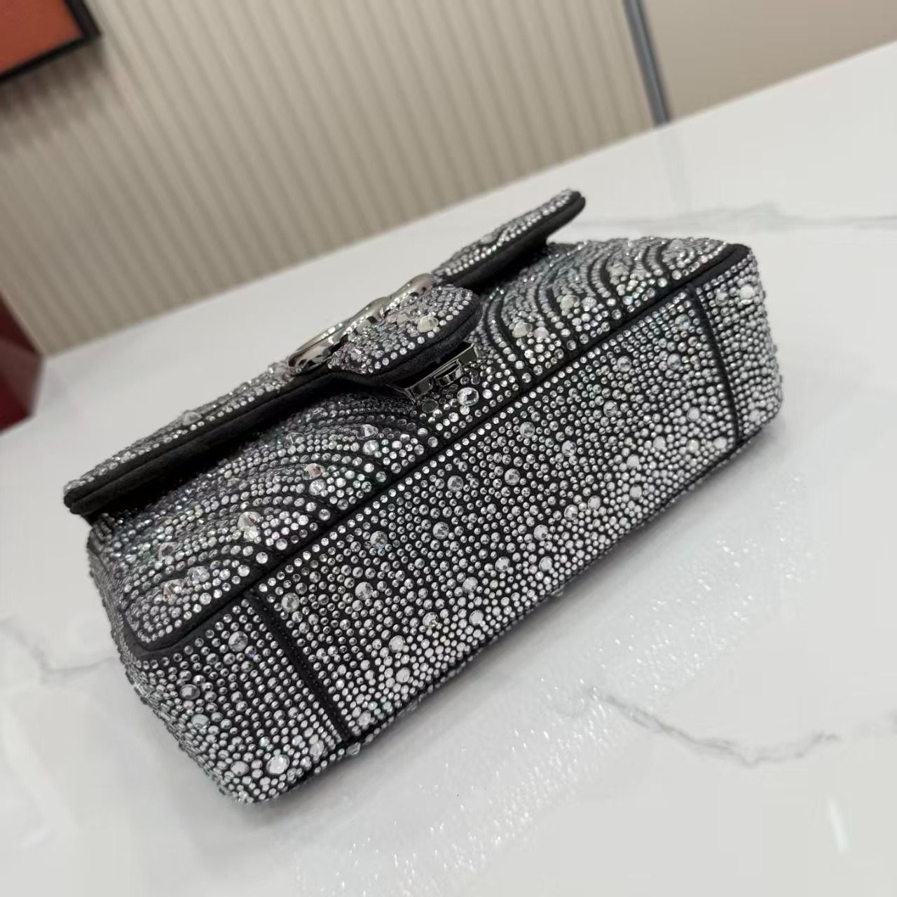 Prestige Edition – Gucci Marmont Crystal Embellished Small Shoulder Bag 22cm - Image 7