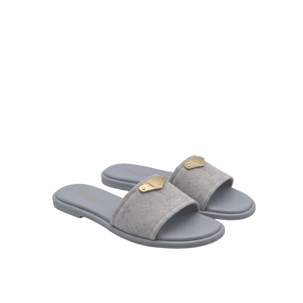 Louis Vuitton Lily Flat Mule Gris 1AGX94