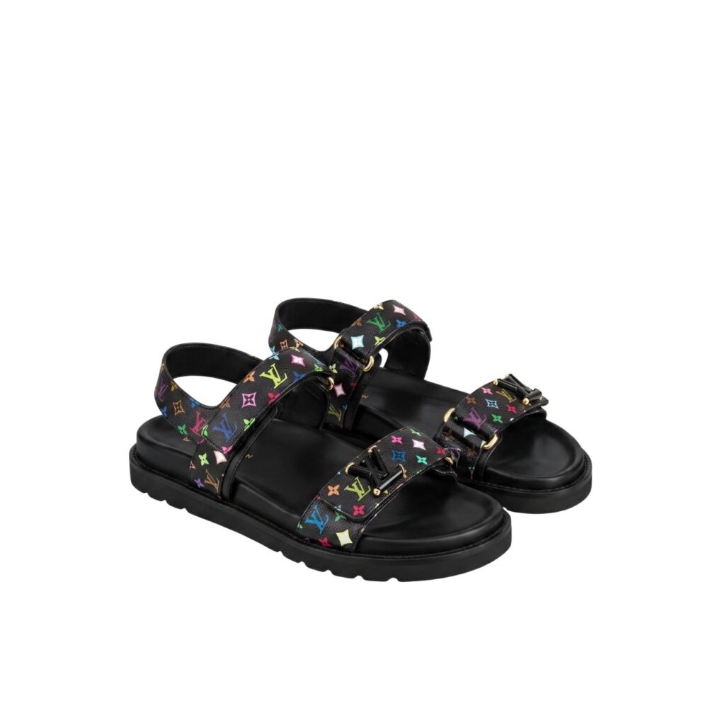 Louis Vuitton LV x TM LV Sunset Flat Comfort Sandal Noir 1AGXF2