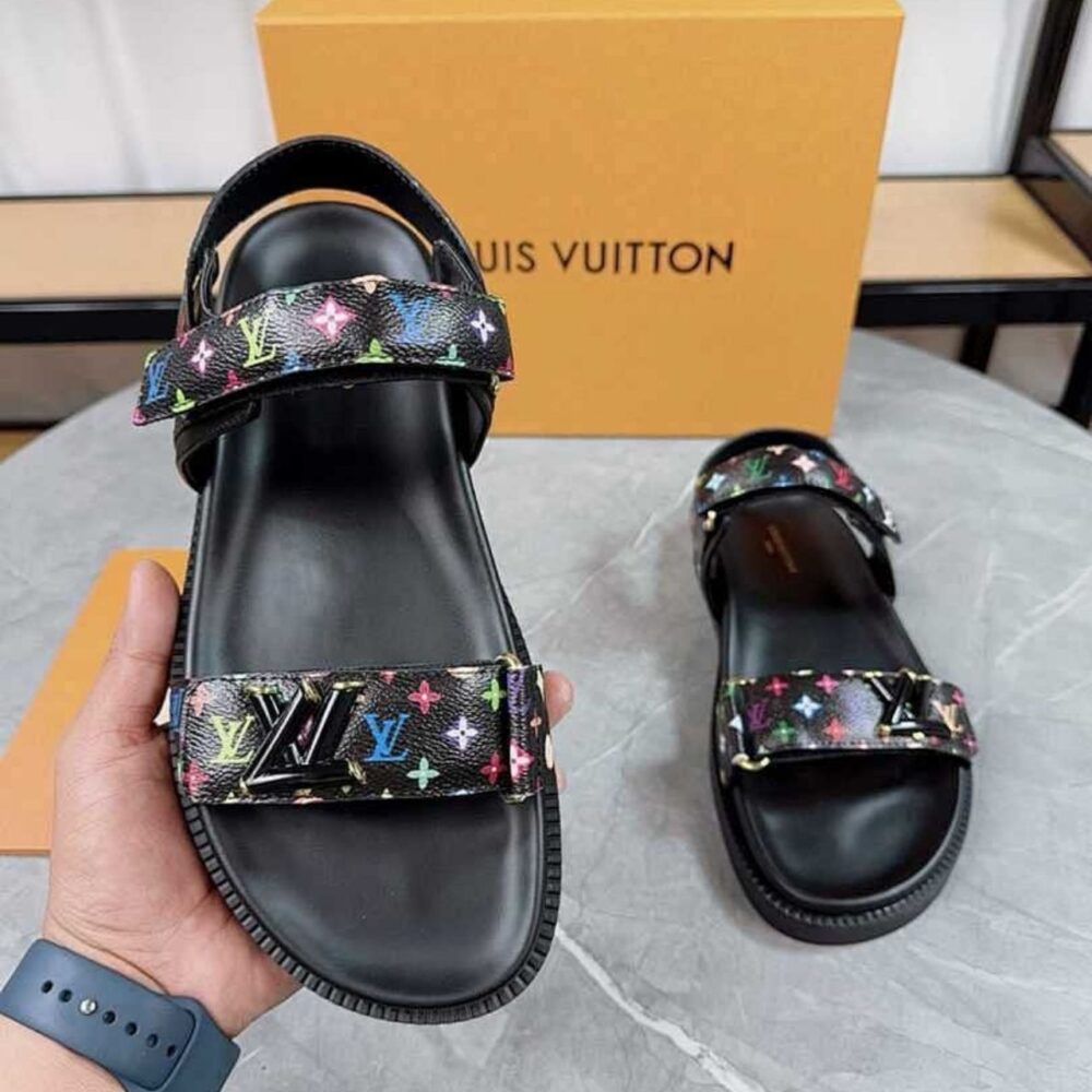 Alternative view of Louis Vuitton LV x TM LV Sunset Flat Comfort Sandal Noir 1AGXF2