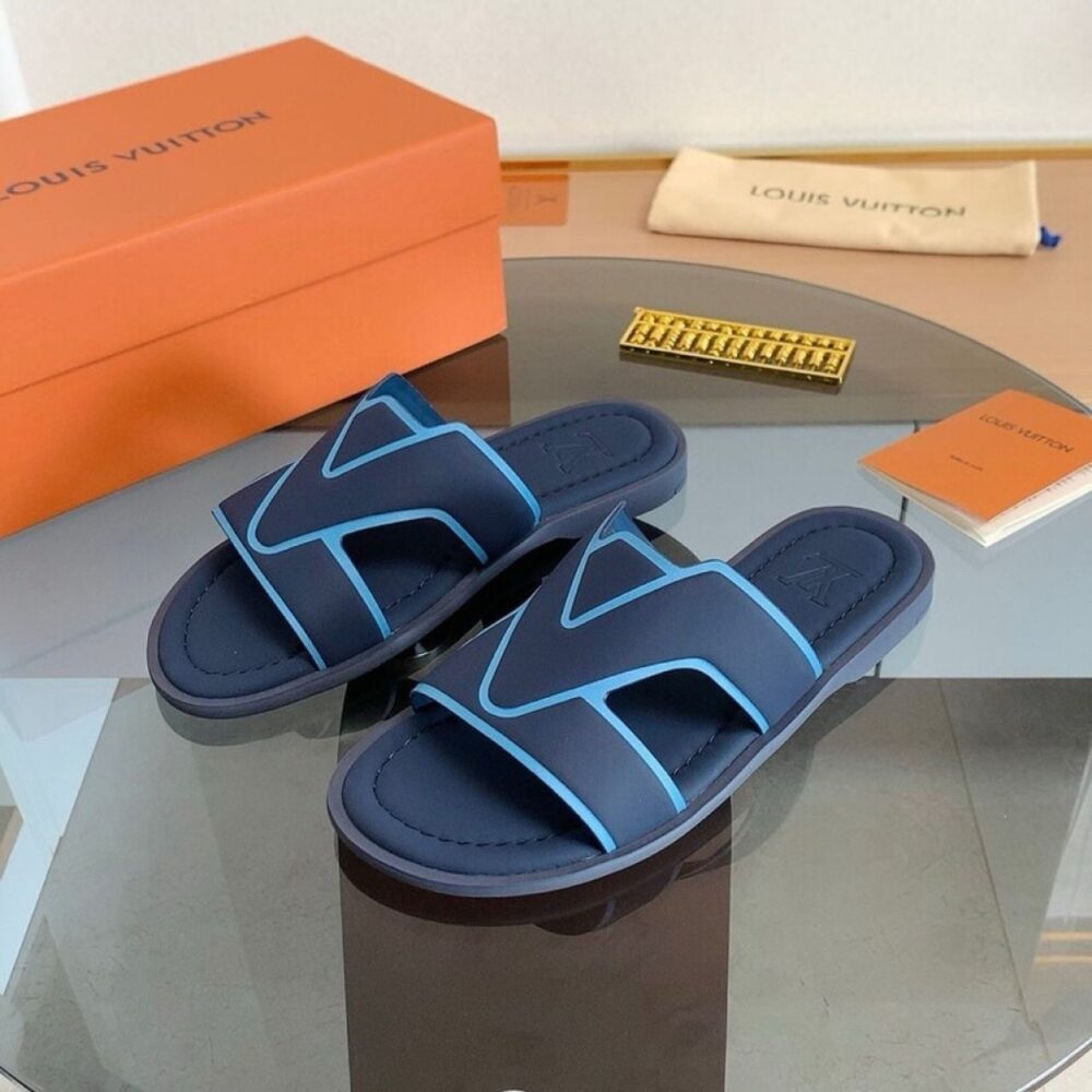Alternative view of Louis Vuitton LV Oasis Mule Sandals Marine Green 1AIZOL