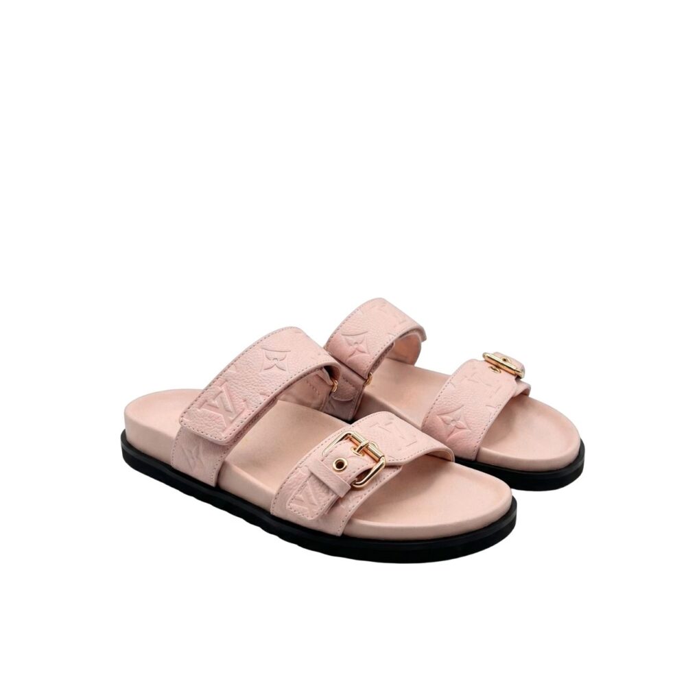 Louis Vuitton Bom Dia Flat Comfort Mule Rose 1AKJA8