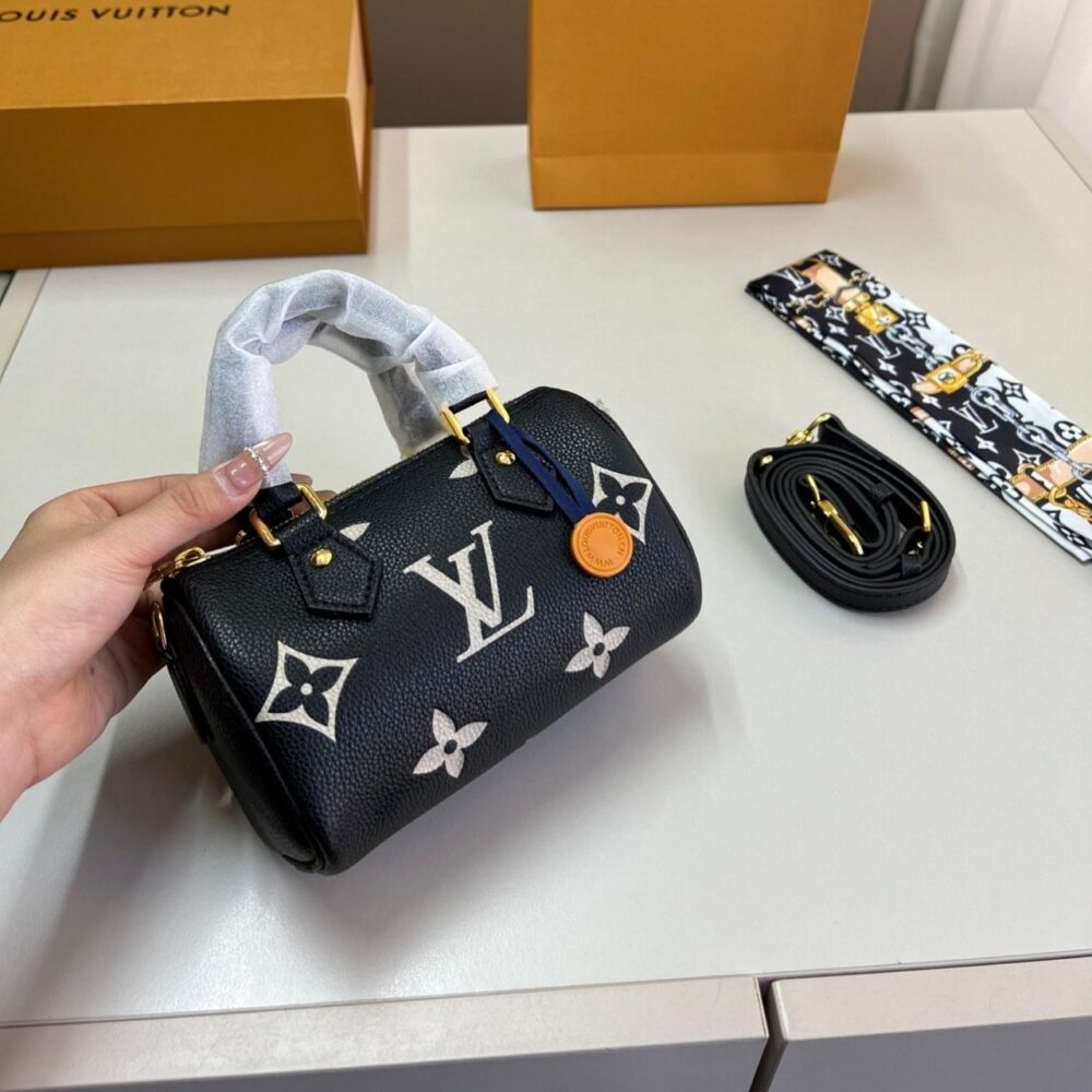 Alternative view of Louis Vuitton Nano Speedy Monogram Empreinte Black 16cm M81456
