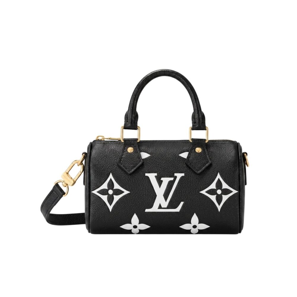 Louis Vuitton Nano Speedy Monogram Empreinte Black 16cm M81456