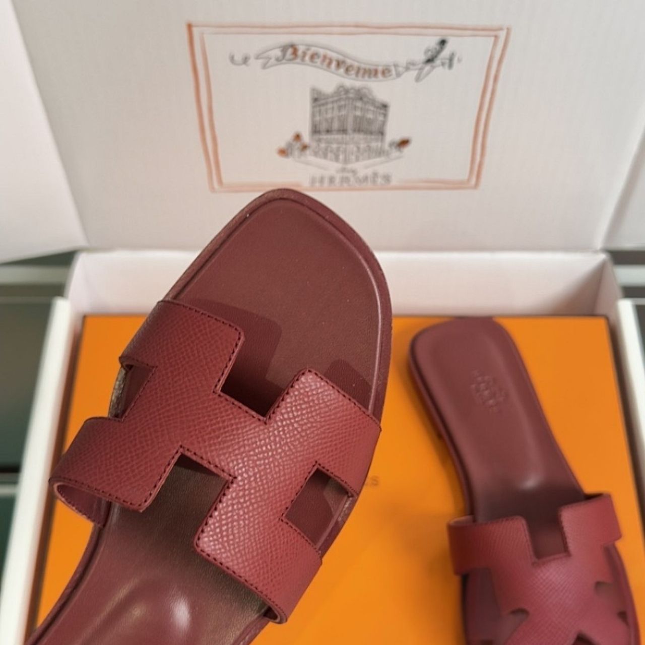 Hermes Oran Sandal Rouge H H202272Z L1340 - Image 6