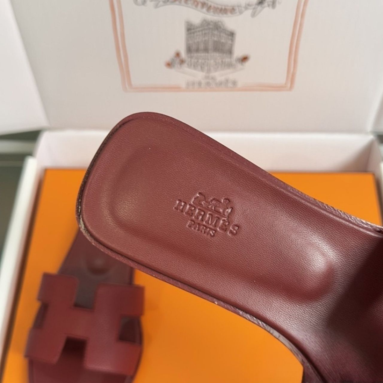Hermes Oran Sandal Rouge H H202272Z L1340 - Image 5