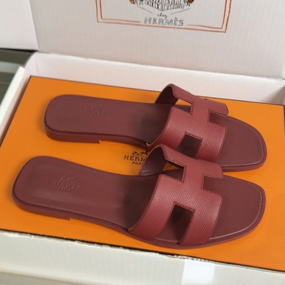 Alternative view of Hermes Oran Sandal Rouge H H202272Z L1340