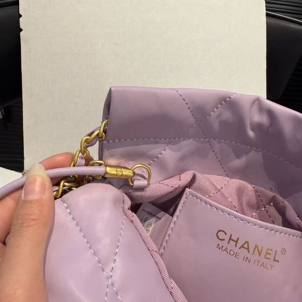 Chanel 22 Mini Handbag Light Pink 20cm AS3980 B19059 94305 - Image 4