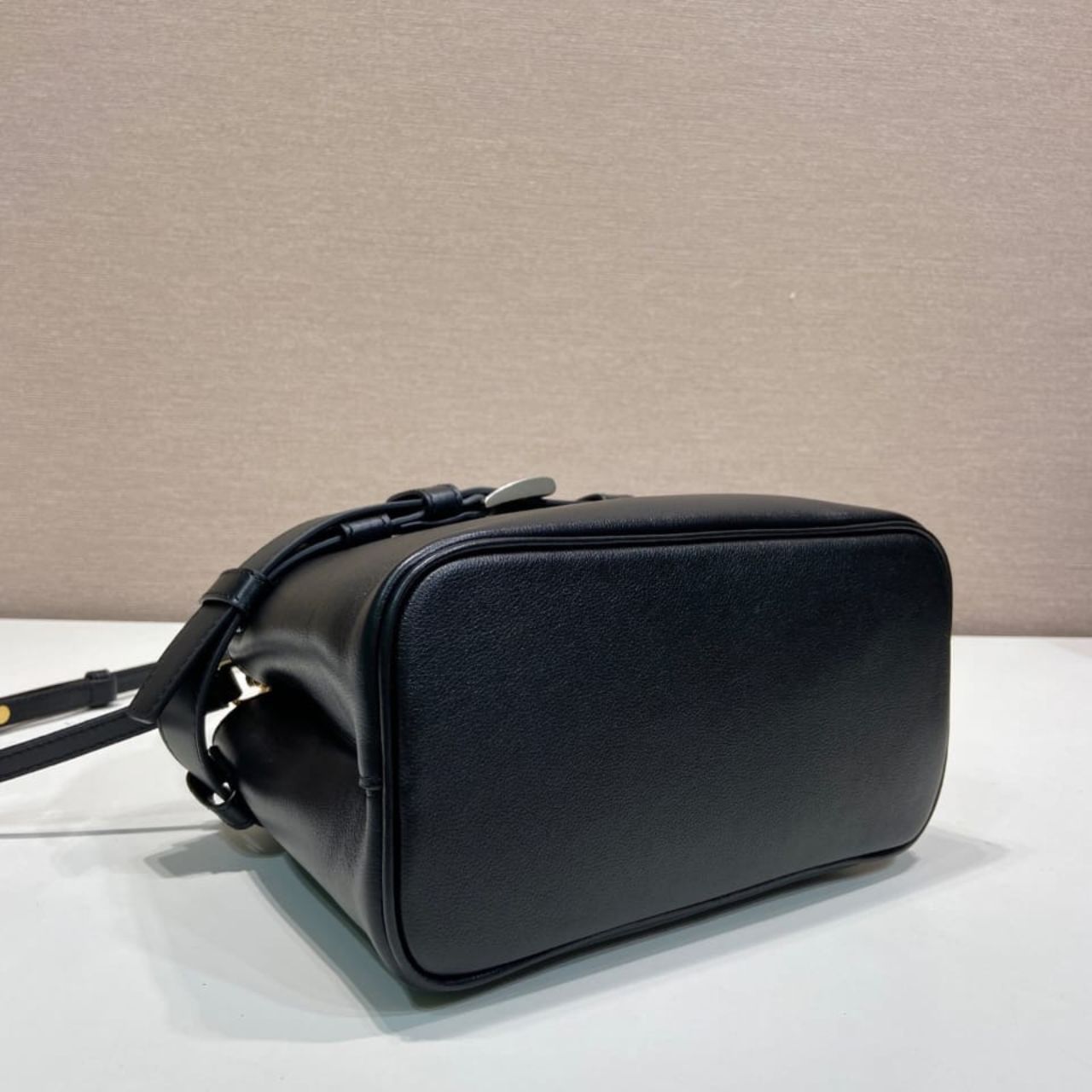 Prestige Edition - Prada Buckle Small Leather Bag With Belt Black 22cm 1BA502 2CY9 F0002 V OBO - Image 5