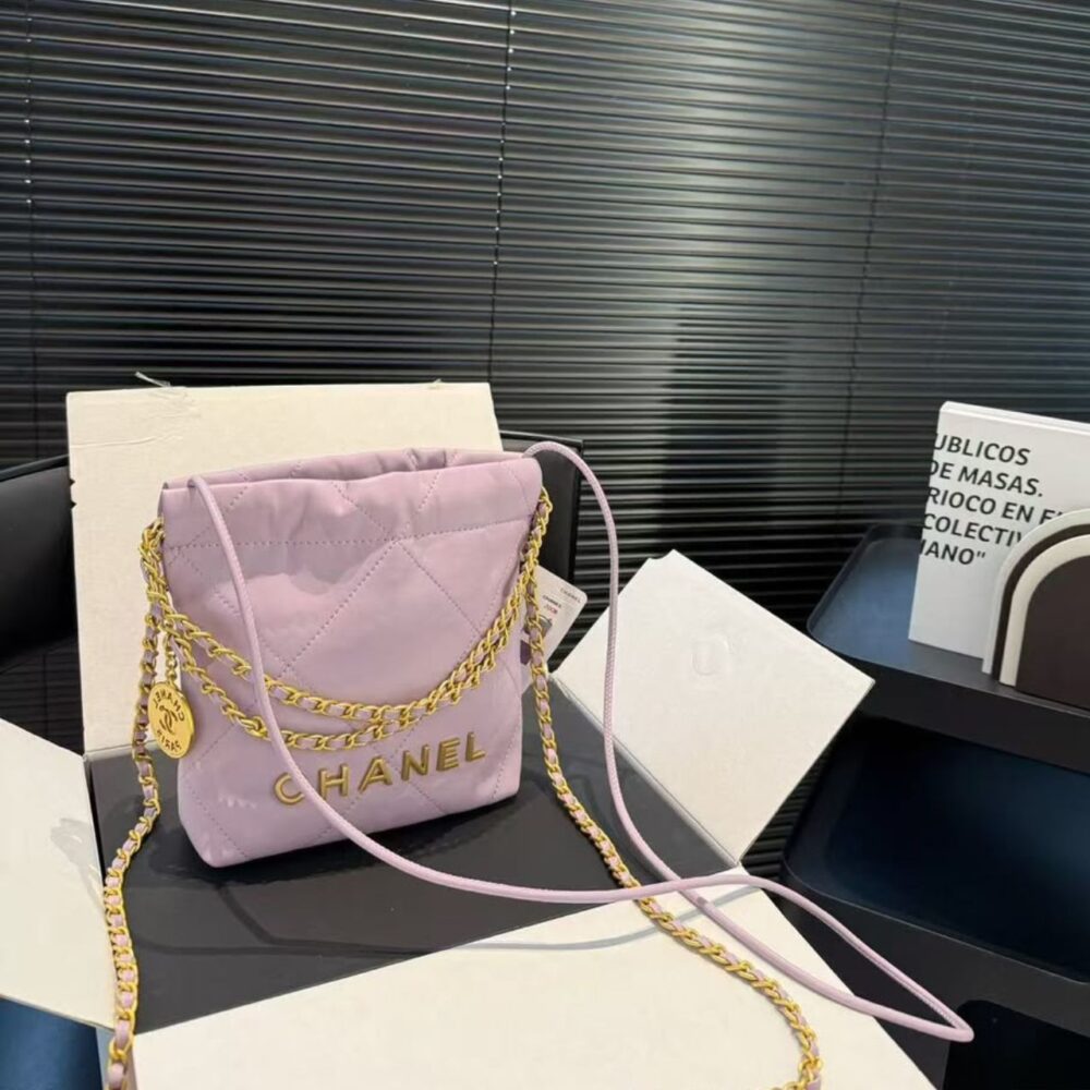 Alternative view of Chanel 22 Mini Handbag Light Pink 20cm AS3980 B19059 94305