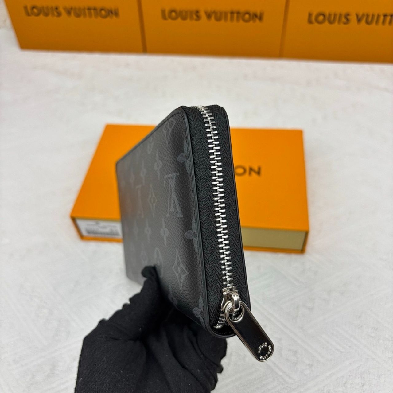 Louis Vuitton Zippy Wallet Monogram Eclipse 19Cm M62295 - Image 3