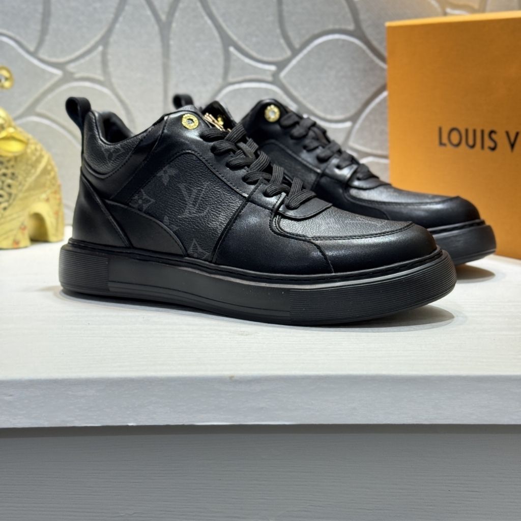 Louis Vuitton LV Trainer Sneaker Black Monogram 1ADH47 - Image 3