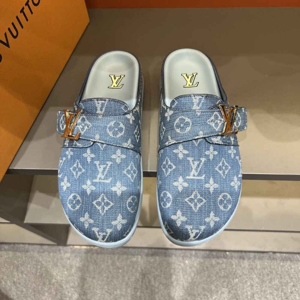 Alternative view of Louis Vuitton LV Easy Mule Dark Blue Denim 1AKCQ6