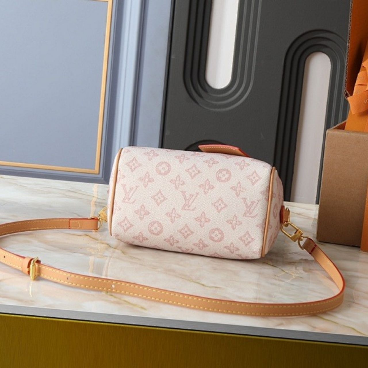 Louis Vuitton Speedy Bandoulière 20 Gray Lin 20cm M27951 - Image 10