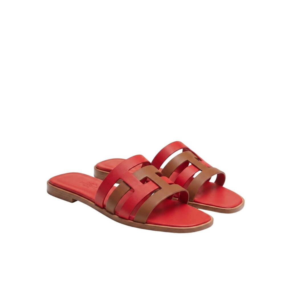 Hermes Amore Sandal Rouge Grenat Orange Solaire H201131Z 03360