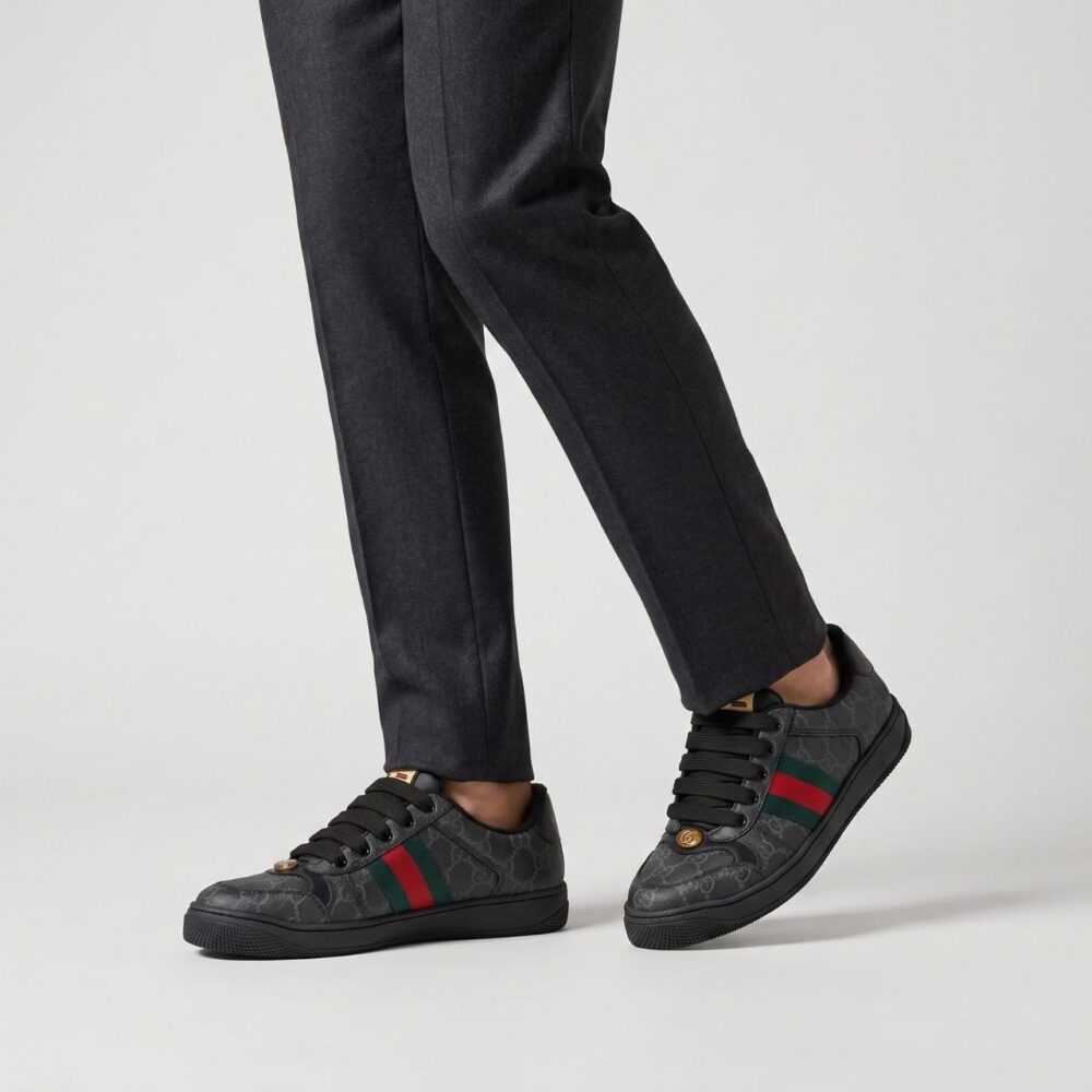Alternative view of Gucci Ace Sneaker Black GG Supreme