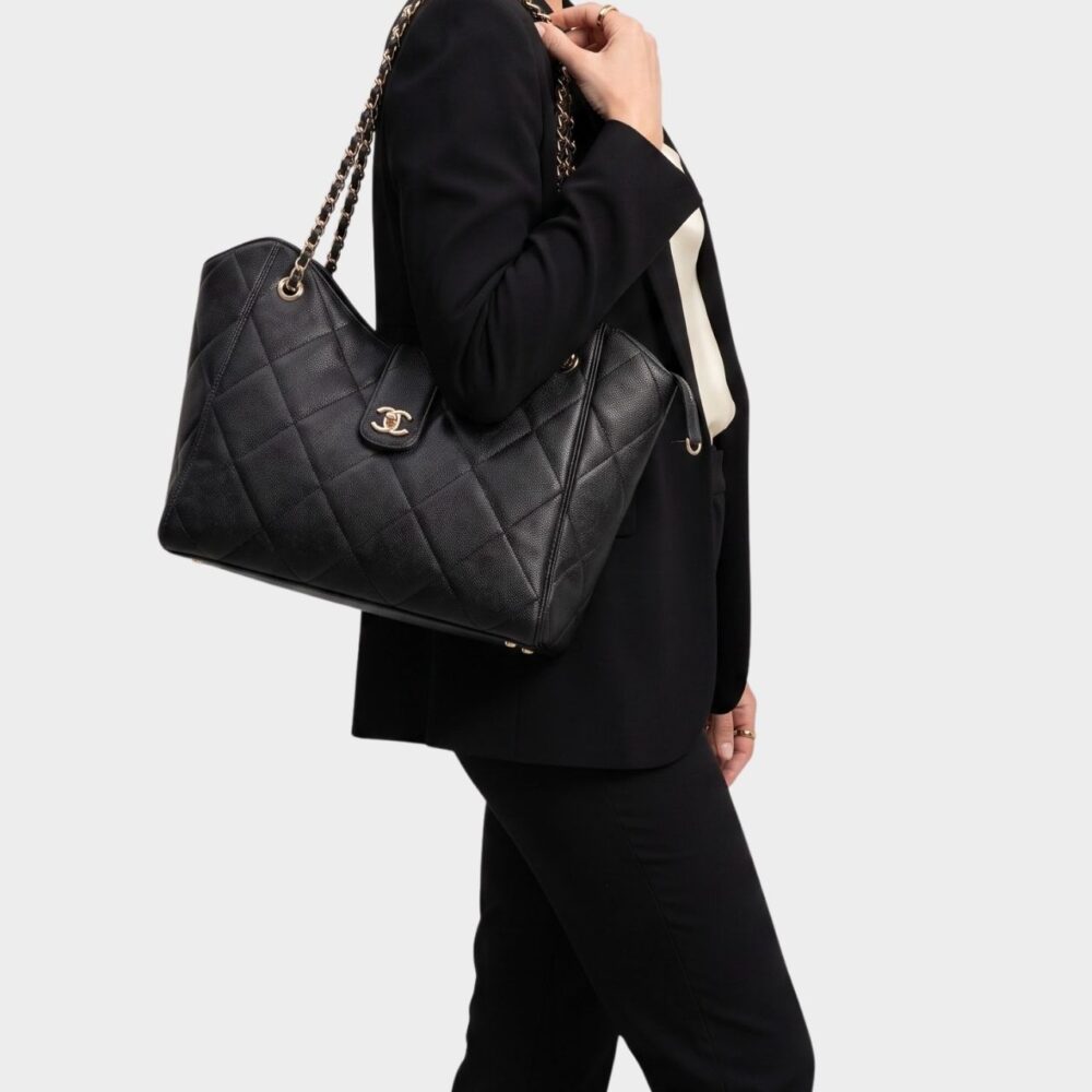 Alternative view of Chanel Shopping Tote Black 30Cm