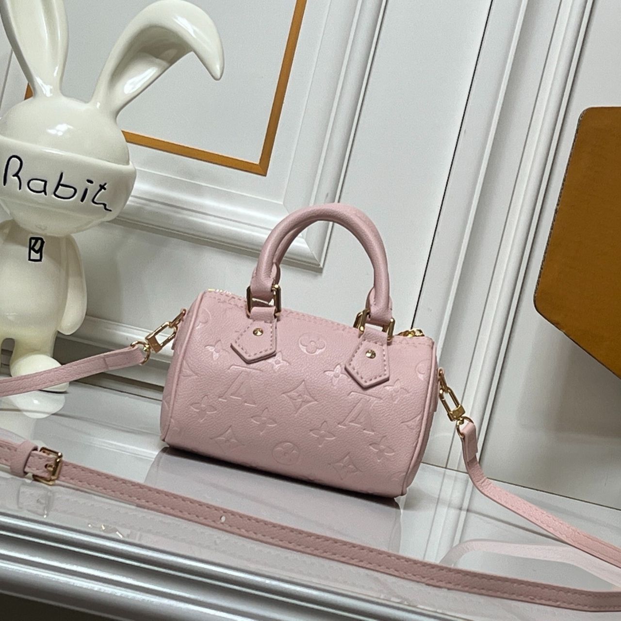 Louis Vuitton Nano Speedy Snowy Pearl 16cm M27107 - Image 10