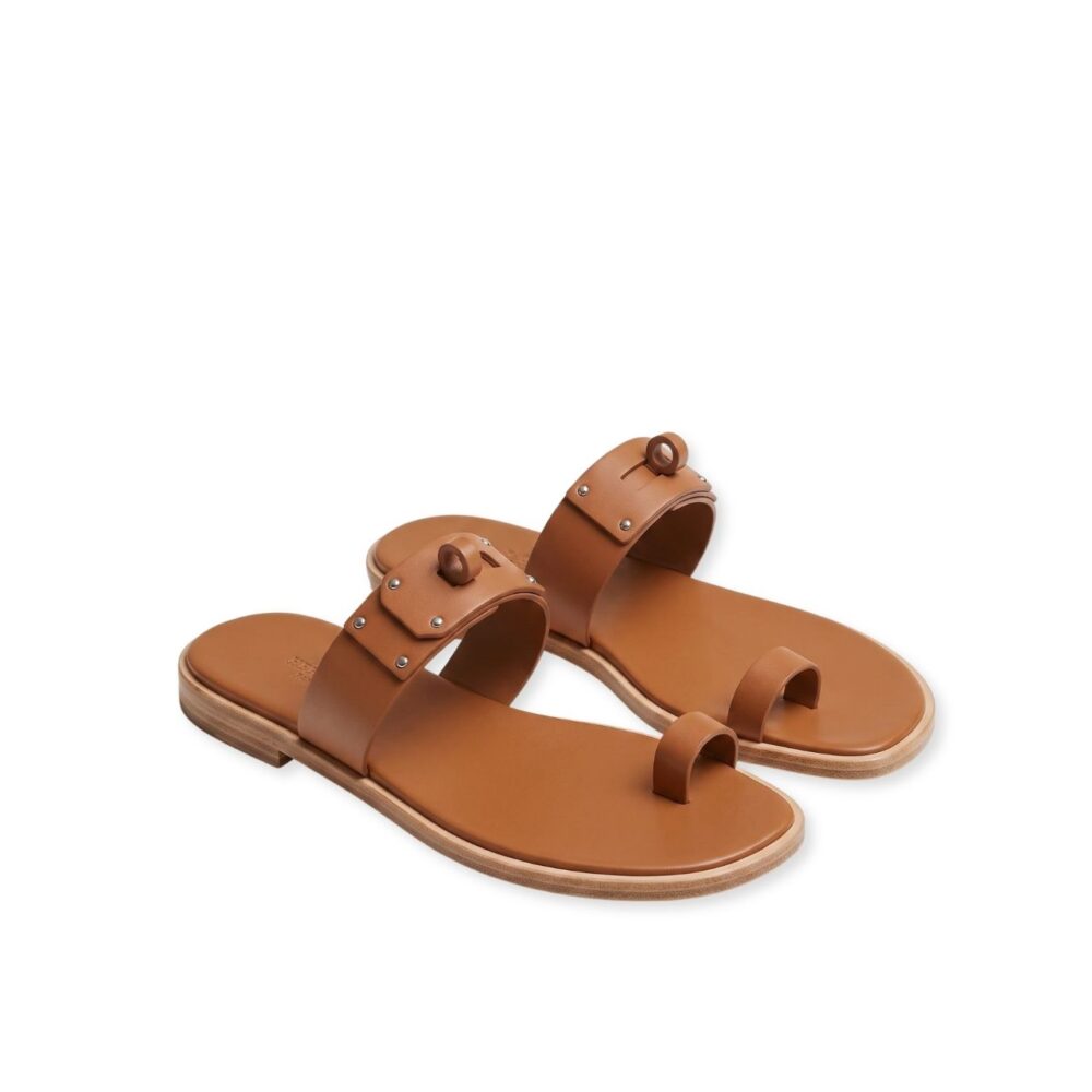 Hermes Oran Oasis Toe Ring Sandals Gold 2026