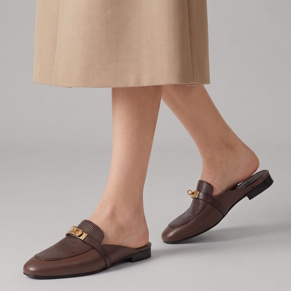 Alternative view of Hermes Oz Mule Brown 2026