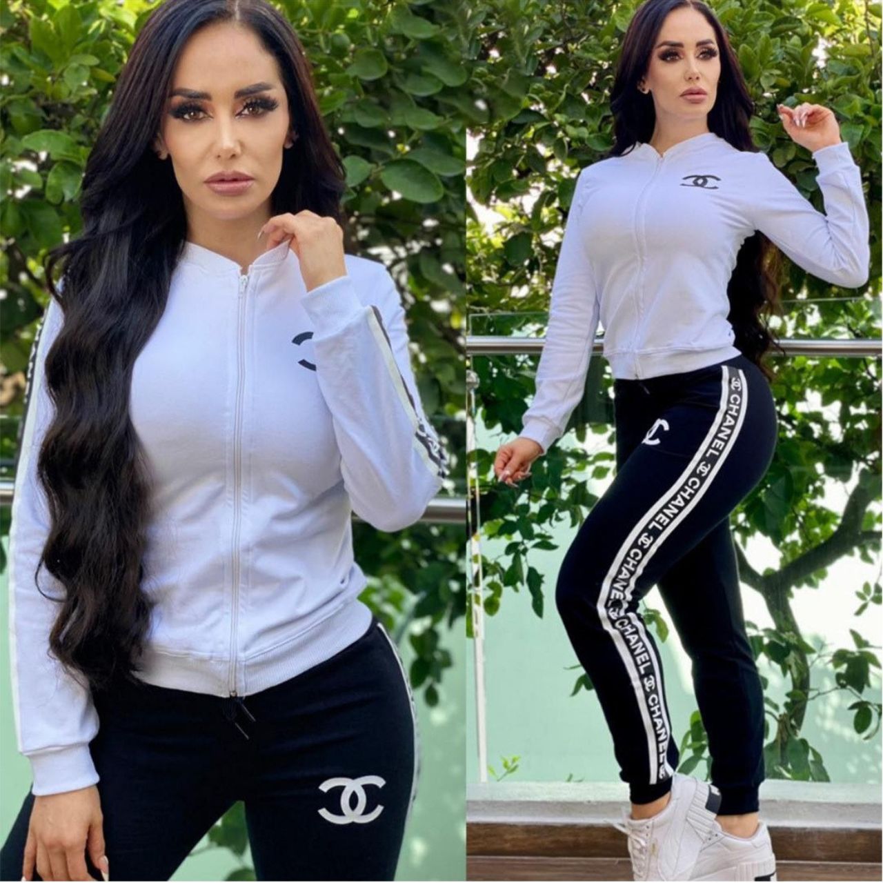 Chanel 23ss NEWS Women's Tracksuits Knitted Casual Sports Suit 2 Piece Set Designer Tracksuits - Image 3