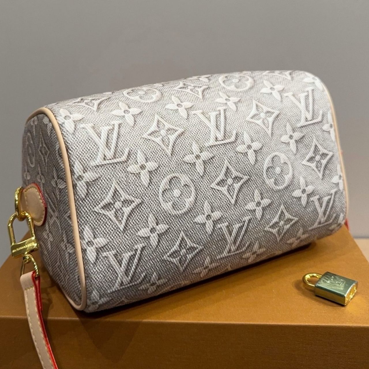 Louis Vuitton Speedy Bandouliere 20 Monogram Embleme 20cm M2A039 - Image 6