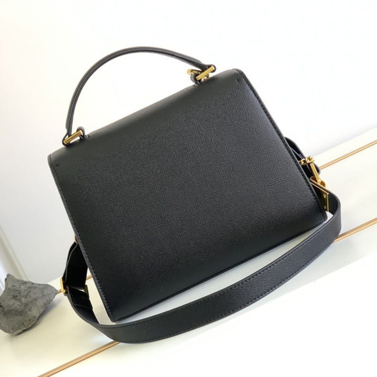 Valentino Garavani Vsling Small Handbag In Grainy Calfskin 26cm - Image 7