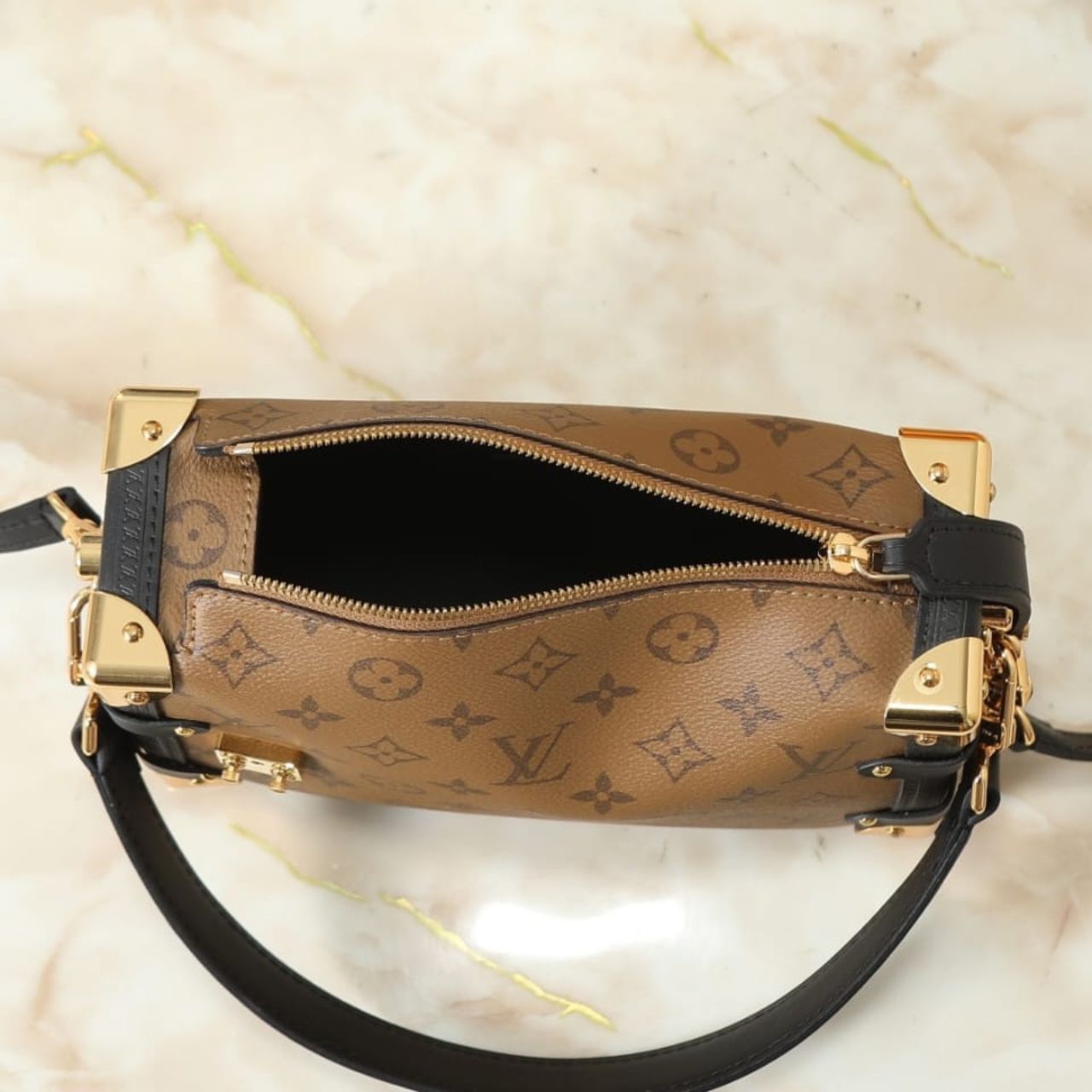 Louis Vuitton Side Trunk MM Monogram Reverse Brown 23Cm M46815 - Image 8