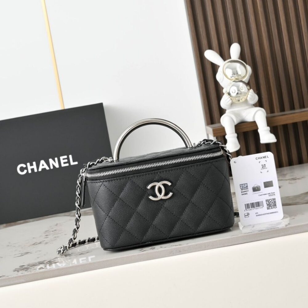 Alternative view of Prestige Edition - Chanel Vanity Rectangular Top Handle Black 19cm