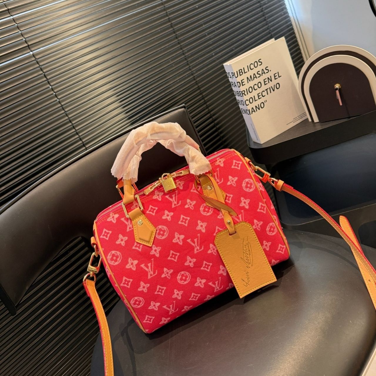 Louis Vuitton Speedy P9 Bandouliere 25 Red 25cm M24425 - Image 5