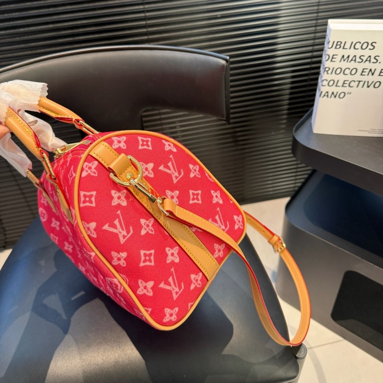 Louis Vuitton Speedy P9 Bandouliere 25 Red 25cm M24425 - Image 6