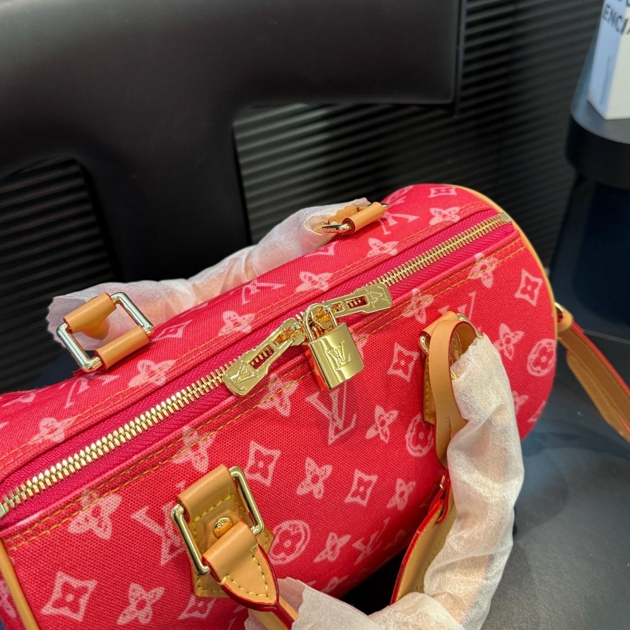 Louis Vuitton Speedy P9 Bandouliere 25 Red 25cm M24425 - Image 8