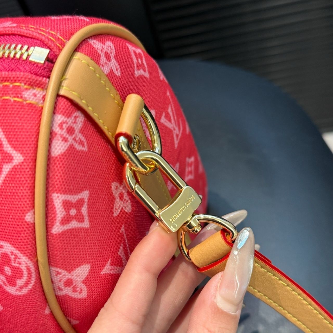 Louis Vuitton Speedy P9 Bandouliere 25 Red 25cm M24425 - Image 9