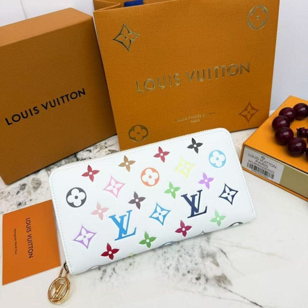 Alternative view of Louis Vuitton Zippy Wallet Monogram Multicolor White 19Cm M14094