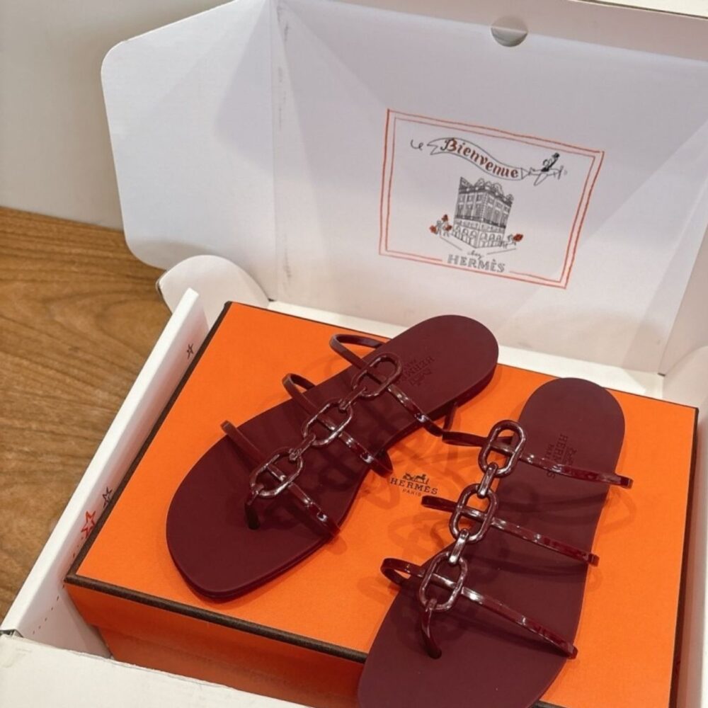 Alternative view of Hermes Mykonos Sandal Rouge H H261179Z