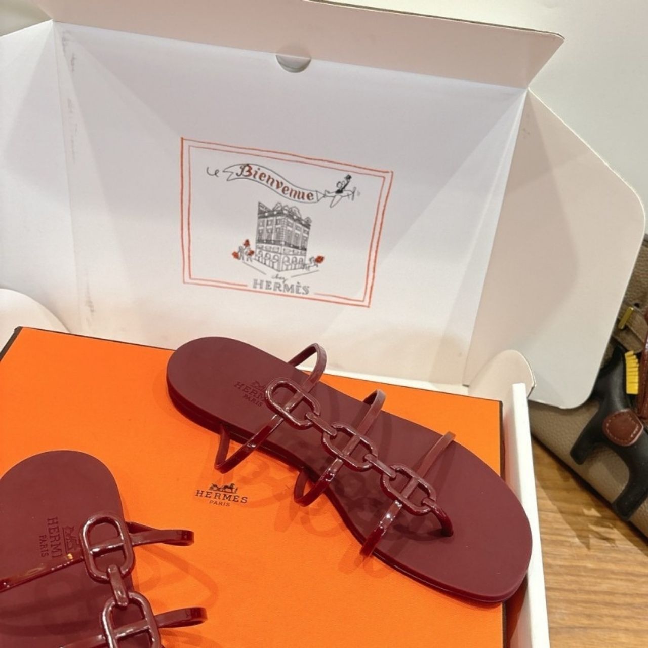 Hermes Mykonos Sandal Rouge H H261179Z - Image 3