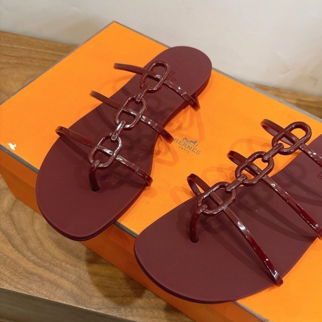 Hermes Mykonos Sandal Rouge H H261179Z - Image 4