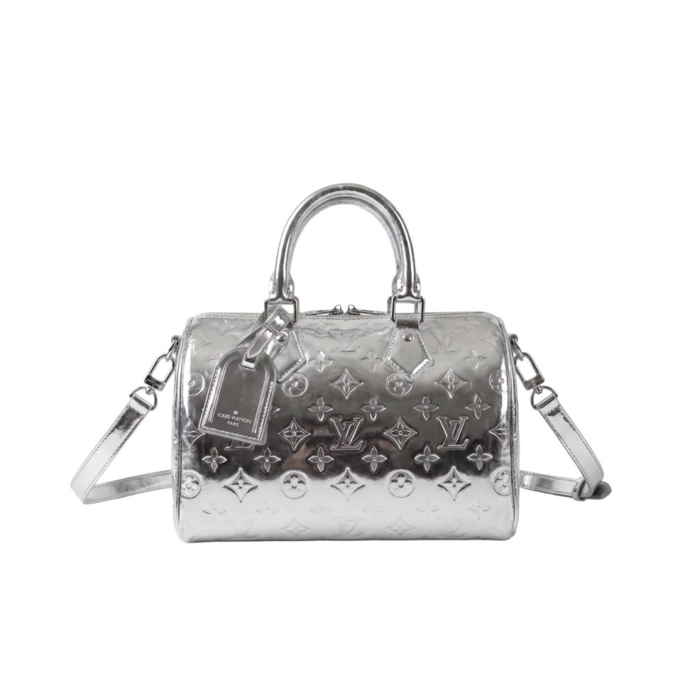 Louis Vuitton Speedy Bandouliere Silver Monogram Miroir 26cm M11987