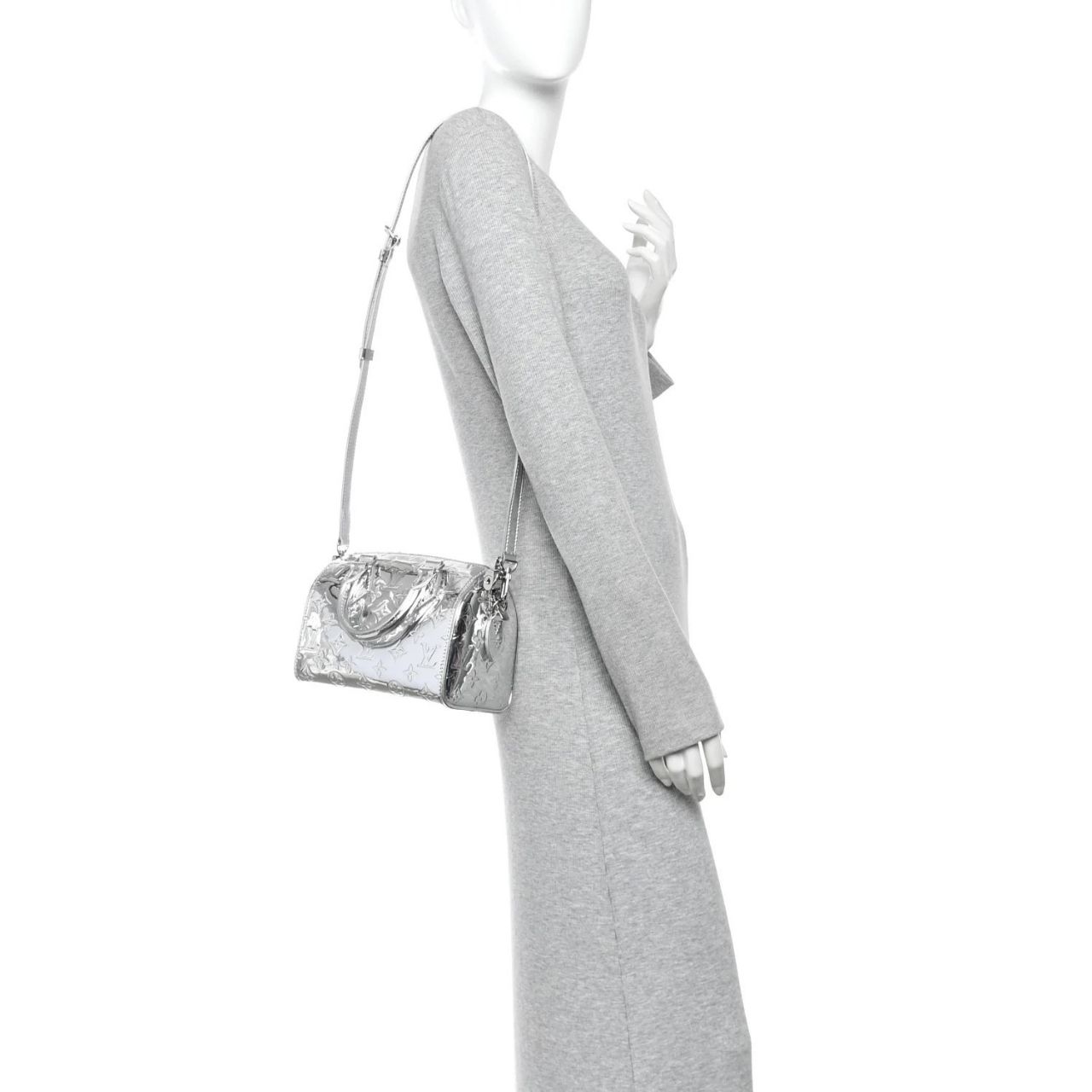Louis Vuitton Speedy Bandouliere Silver Monogram Miroir 26cm M11987 - Image 8