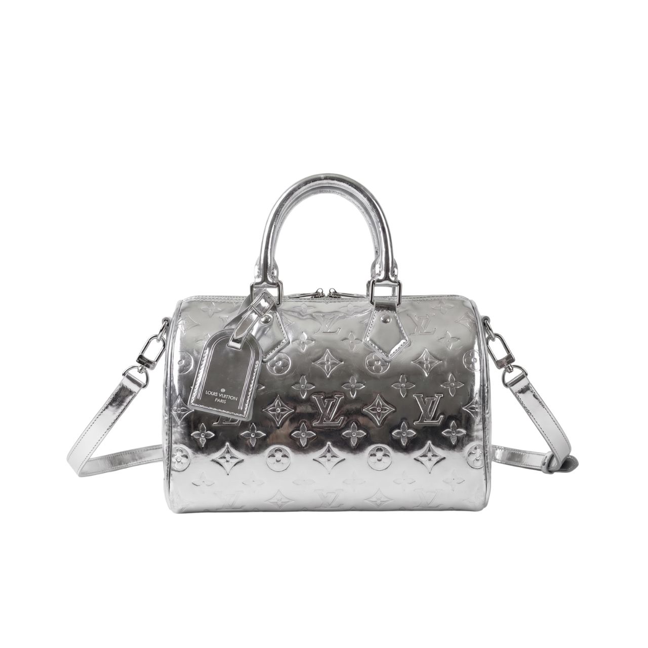 Louis Vuitton Speedy Bandouliere Silver Monogram Miroir 26cm M11987