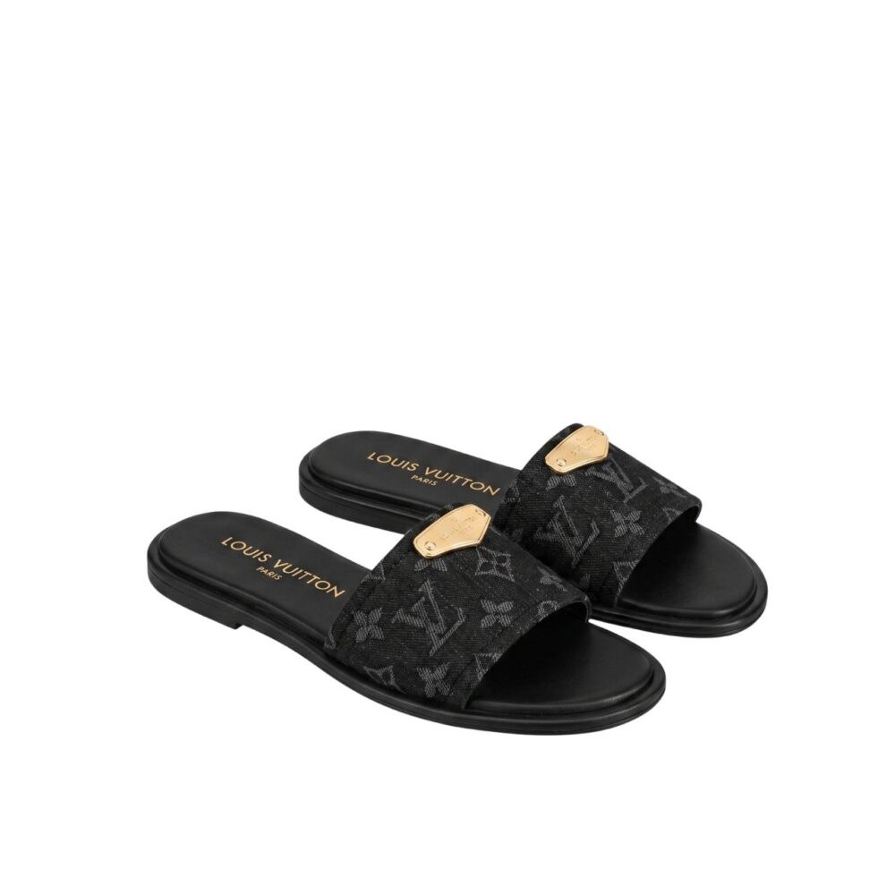 Louis Vuitton Lily Flat Mule Black